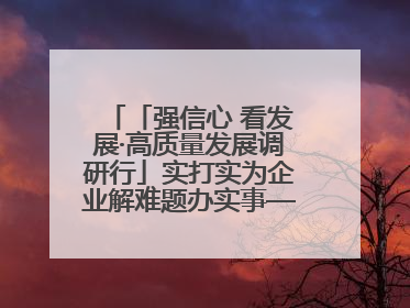 「强信心 看发展·高质量发展调研行」实打实为企业解难题办实事——古浪县优化营商环境助力企业高质量发展见闻