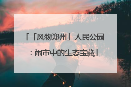 「风物郑州」人民公园：闹市中的生态宝藏