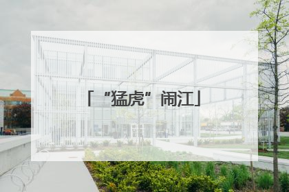 “猛虎”闹江