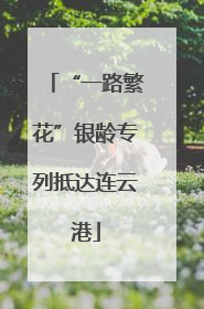 “一路繁花”银龄专列抵达连云港