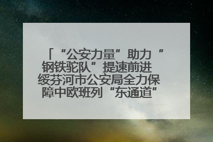 “公安力量”助力“钢铁驼队”提速前进 绥芬河市公安局全力保障中欧班列“东通道”绥芬河隧道贯通