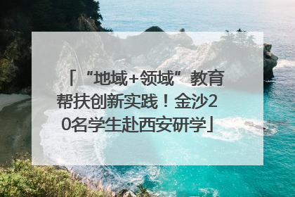“地域+领域”教育帮扶创新实践！金沙20名学生赴西安研学