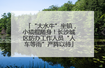 “大水牛”坐镇，小撬棍随身！长沙城区防办工作人员“人车等雨”严阵以待