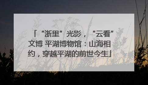 “浙里”光影，“云看”文博 平湖博物馆：山海相约，穿越平湖的前世今生