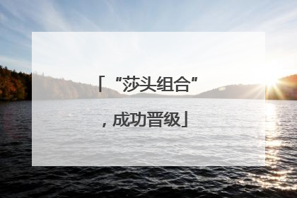 “莎头组合”，成功晋级