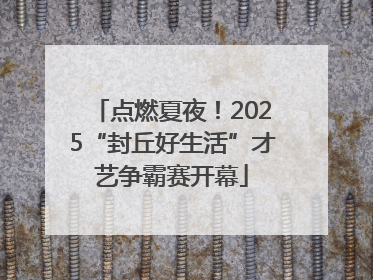 点燃夏夜！2025“封丘好生活”才艺争霸赛开幕