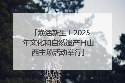 焕活新生！2025年文化和自然遗产日山西主场活动举行