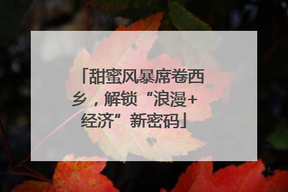 甜蜜风暴席卷西乡，解锁“浪漫+经济”新密码