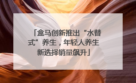 盒马创新推出“水替式”养生，年轻人养生新选择销量飙升