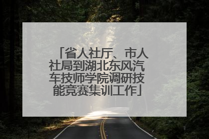 省人社厅、市人社局到湖北东风汽车技师学院调研技能竞赛集训工作