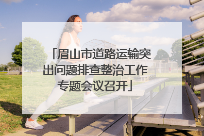 眉山市道路运输突出问题排查整治工作专题会议召开