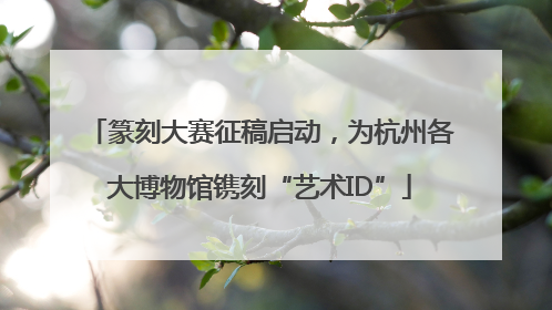 篆刻大赛征稿启动，为杭州各大博物馆镌刻“艺术ID”