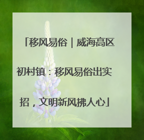 移风易俗｜威海高区初村镇：移风易俗出实招，文明新风拂人心