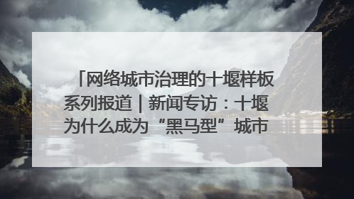 网络城市治理的十堰样板系列报道｜新闻专访：十堰为什么成为“黑马型”城市治理网络维度典型