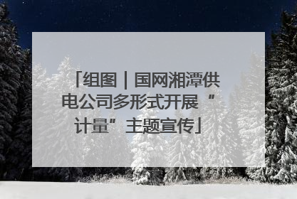 组图｜国网湘潭供电公司多形式开展“计量”主题宣传