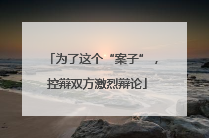 为了这个“案子”，控辩双方激烈辩论