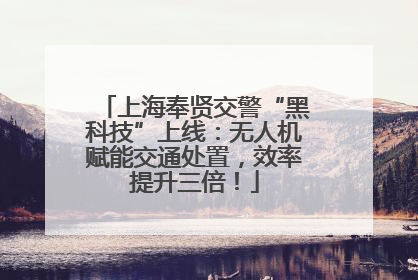 上海奉贤交警“黑科技”上线：无人机赋能交通处置，效率提升三倍！