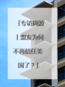 专访周波丨盟友为何不再信任美国了？