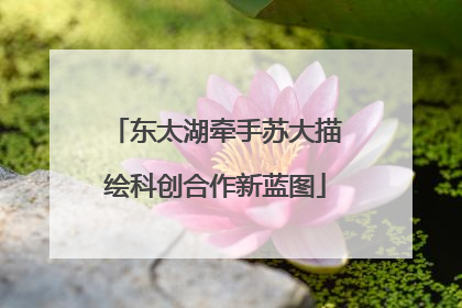东太湖牵手苏大描绘科创合作新蓝图
