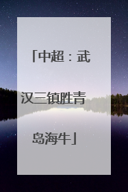 中超：武汉三镇胜青岛海牛