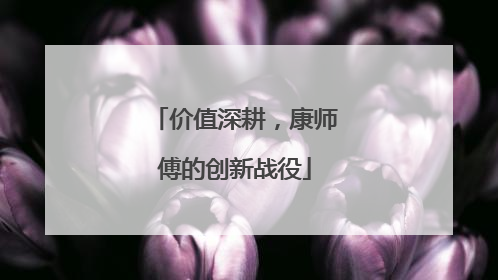 价值深耕，康师傅的创新战役