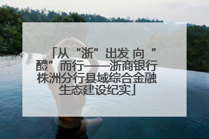 从“浙”出发 向“醴”而行——浙商银行株洲分行县域综合金融生态建设纪实