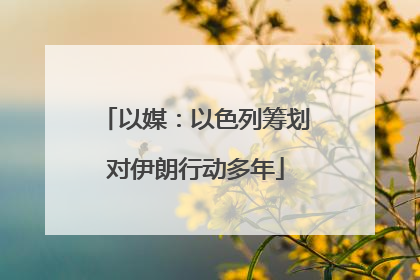 以媒：以色列筹划对伊朗行动多年