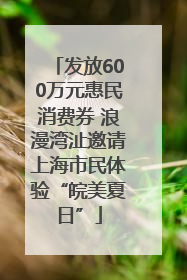发放600万元惠民消费券 浪漫湾沚邀请上海市民体验“皖美夏日”