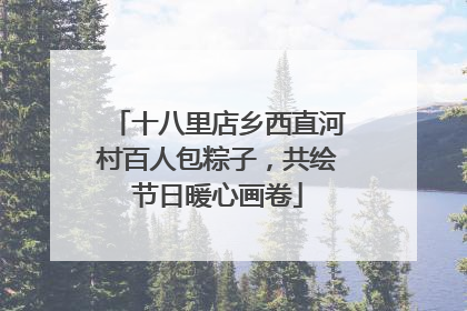 十八里店乡西直河村百人包粽子，共绘节日暖心画卷