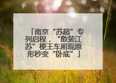 南京“苏超”专列启程，“散装江苏”梗王车厢现原形秒变“卧底”