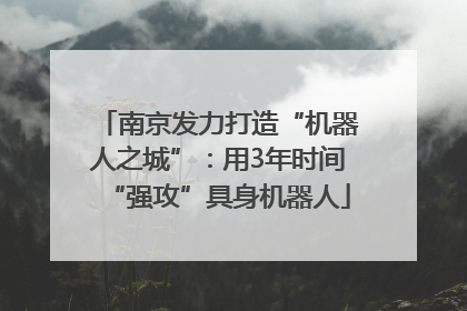 南京发力打造“机器人之城”：用3年时间“强攻”具身机器人