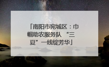 南阳市宛城区：巾帼助农服务队 “三夏”一线绽芳华