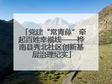 党建“常青藤”牵起百姓幸福线——桦南县秀北社区创新基层治理纪实
