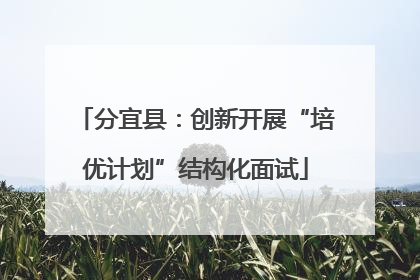 分宜县：创新开展“培优计划”结构化面试