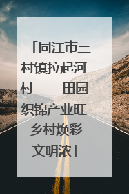 同江市三村镇拉起河村——田园织锦产业旺 乡村焕彩文明浓