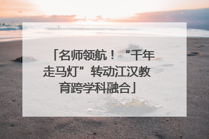 名师领航！“千年走马灯”转动江汉教育跨学科融合