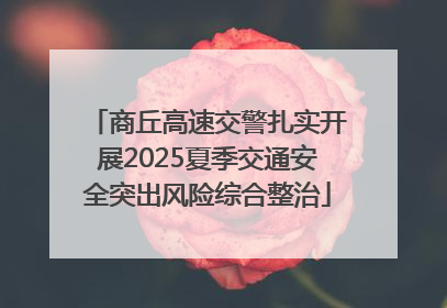 商丘高速交警扎实开展2025夏季交通安全突出风险综合整治