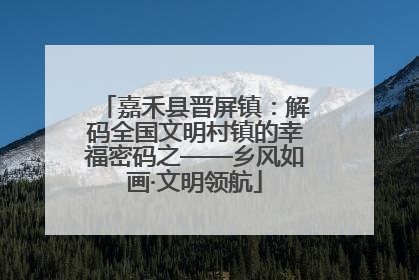 嘉禾县晋屏镇：解码全国文明村镇的幸福密码之——乡风如画·文明领航