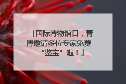 国际博物馆日，青博邀请多位专家免费“鉴宝”啦！