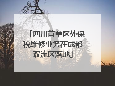 四川首单区外保税维修业务在成都双流区落地
