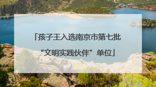 孩子王入选南京市第七批“文明实践伙伴”单位