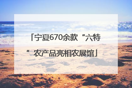 宁夏670余款“六特”农产品亮相农展馆
