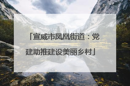 宣威市凤凰街道：党建助推建设美丽乡村