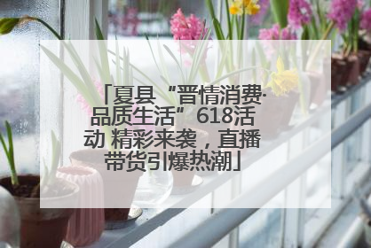 夏县“晋情消费·品质生活”618活动 精彩来袭，直播带货引爆热潮