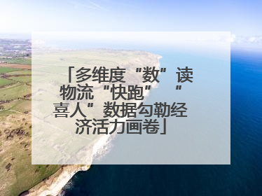 多维度“数”读物流“快跑” “喜人”数据勾勒经济活力画卷