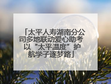 太平人寿湖南分公司多地联动爱心助考 以“太平温度”护航学子逐梦路