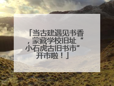 当古建遇见书香，蒙藏学校旧址“小石虎古旧书市”开市啦！