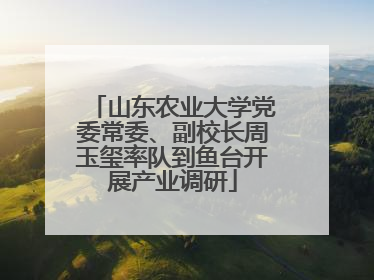 山东农业大学党委常委、副校长周玉玺率队到鱼台开展产业调研