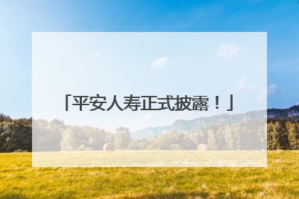 平安人寿正式披露！