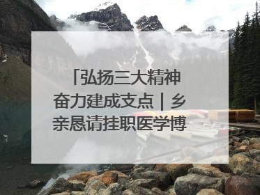 弘扬三大精神 奋力建成支点｜乡亲恳请挂职医学博士再留一年